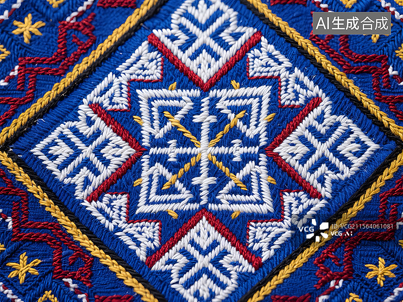【AI数字艺术】壮锦纹样设计图片素材