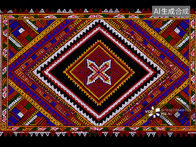 【AI数字艺术】壮锦纹样设计图片素材