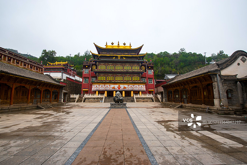 国家级5A景区青海湟中县塔尔寺风光图片素材