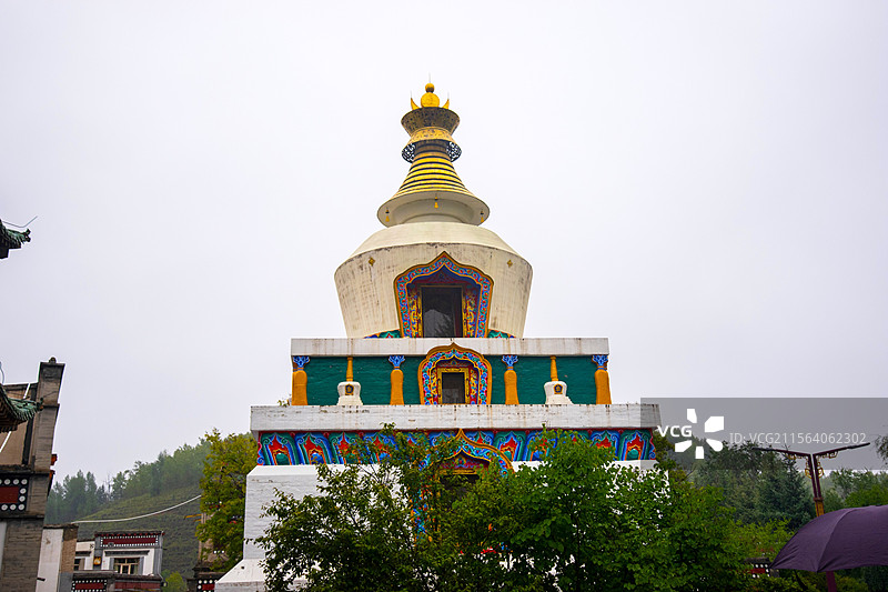 国家级5A景区青海湟中县塔尔寺风光图片素材