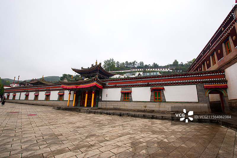 国家级5A景区青海湟中县塔尔寺风光图片素材