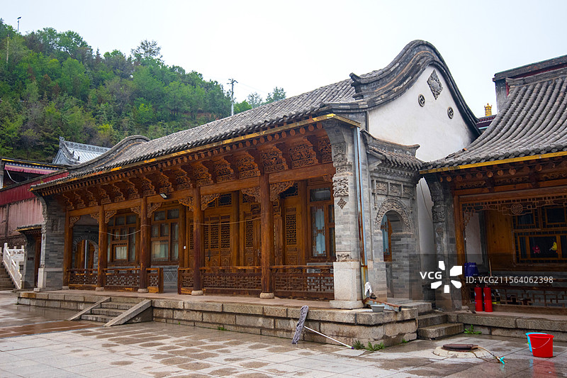 国家级5A景区青海湟中县塔尔寺风光图片素材