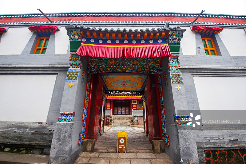 国家级5A景区青海湟中县塔尔寺风光图片素材