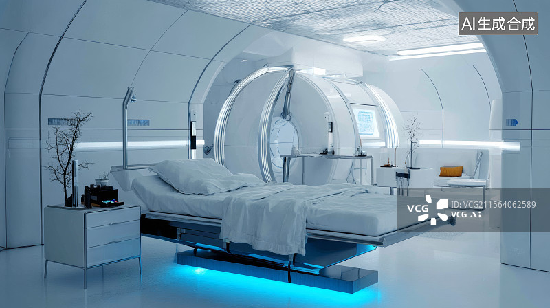 【AI数字艺术】医院医疗设备，身体检查图片素材