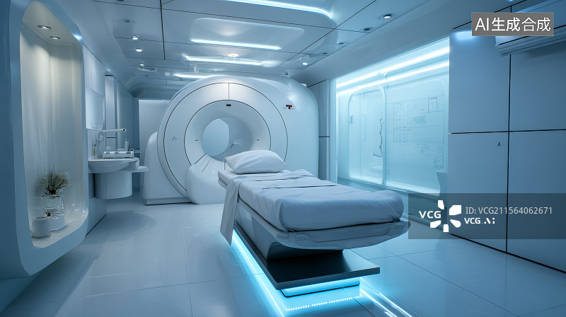 【AI数字艺术】医院医疗设备，身体检查图片素材