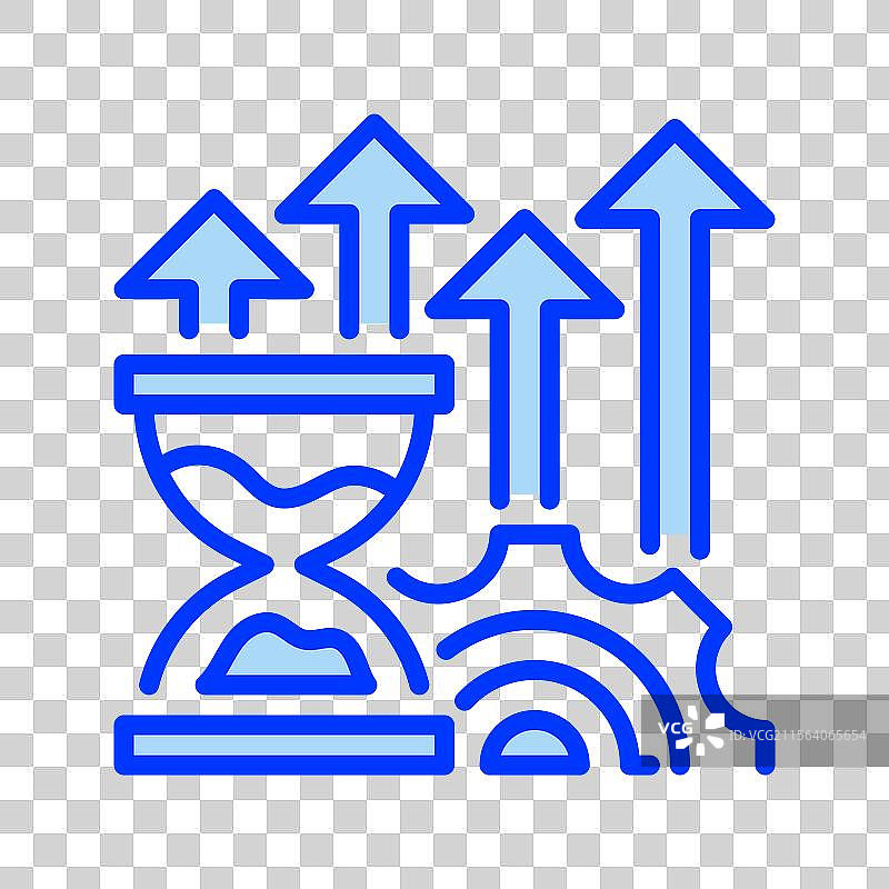 效率优化线条图标通用图片素材