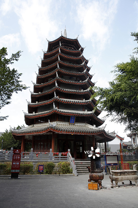 百色市田阳区田州古城木塔图片素材