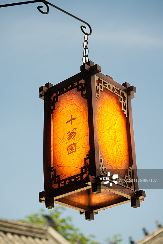 山东潍坊十笏园灯笼图片素材