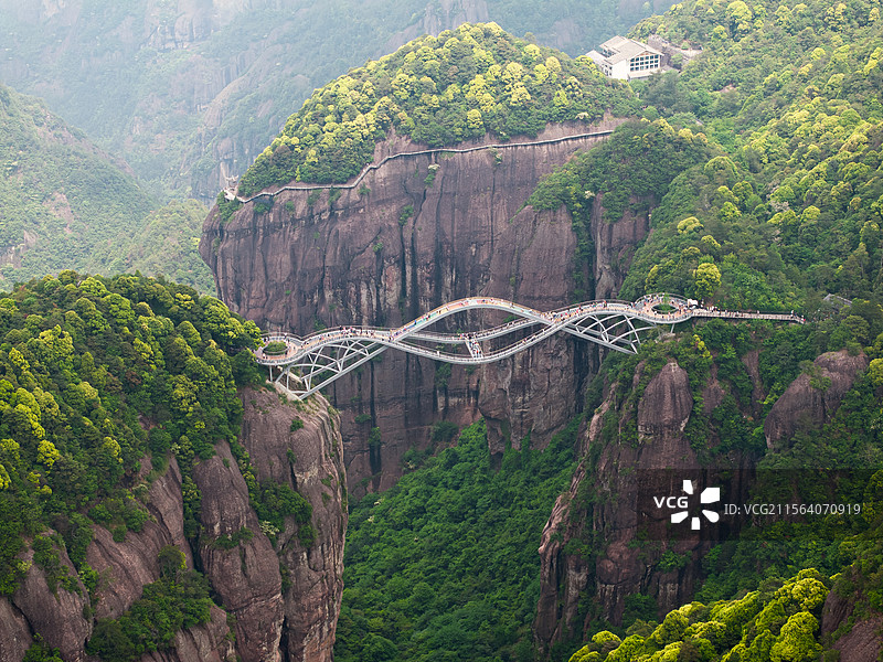 浙江台州神仙居如意桥图片素材
