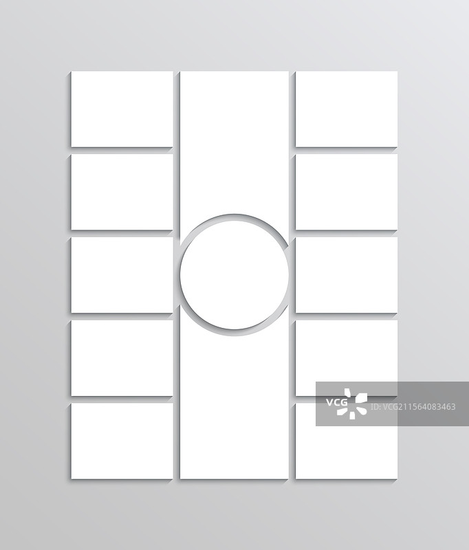 情绪板布局照片拼贴模板网格图片素材