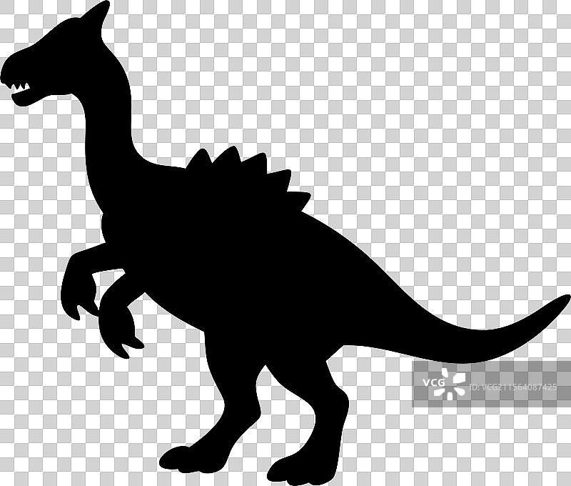 恐龙剪影艺术图片素材