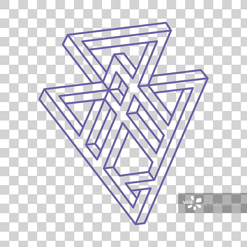 不可能的形状神圣几何图片素材