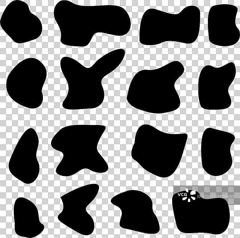 抽象的牛皮无缝图案，充满趣味图片素材