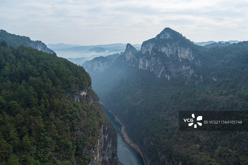 贵州省贵毕公路六广河风光图片素材