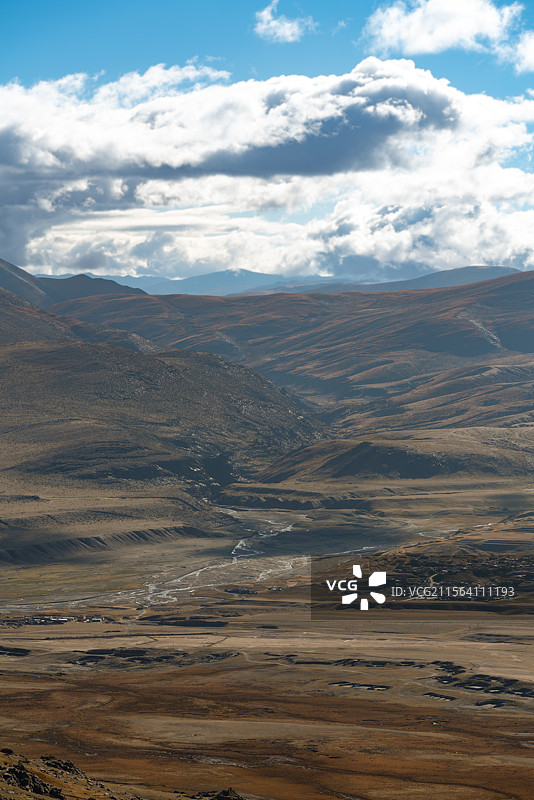 隆子草原里的隆子河图片素材