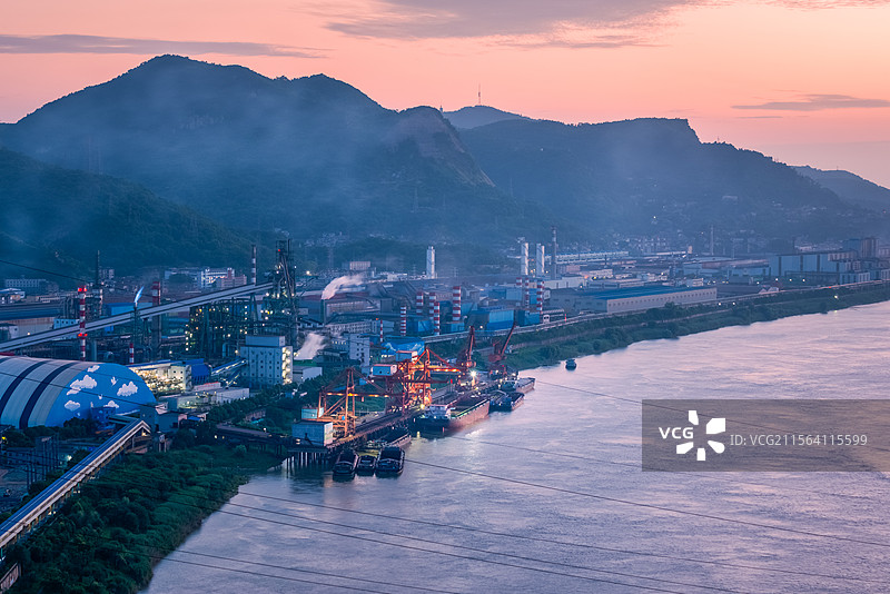 湖北黄石大冶特钢景象图片素材