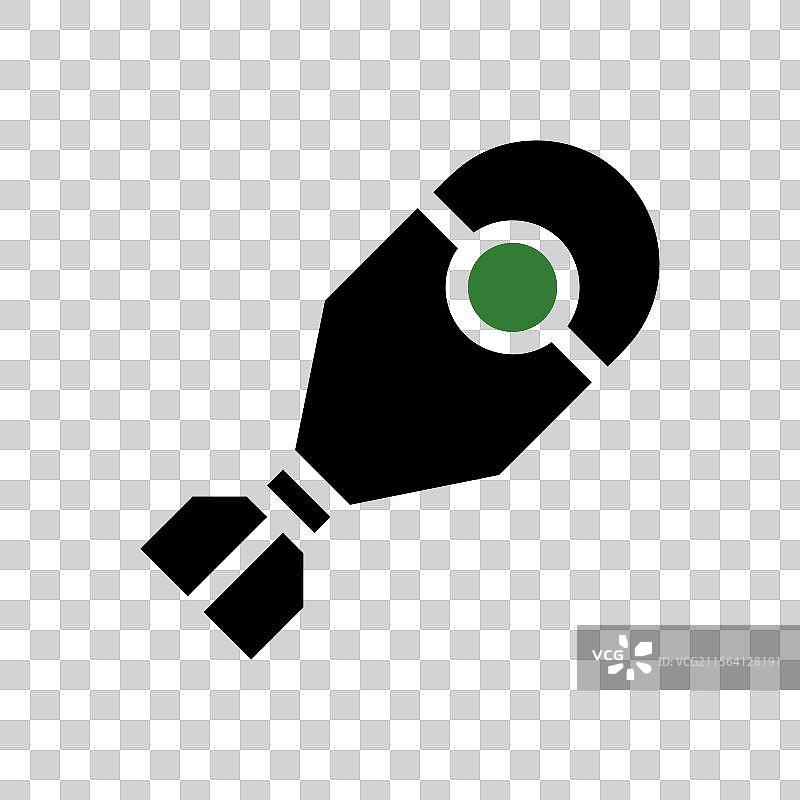 黑色几何炸弹的风格化图像图片素材