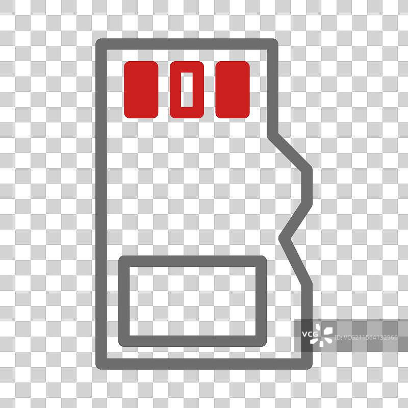 极简主义微型SD卡图片素材