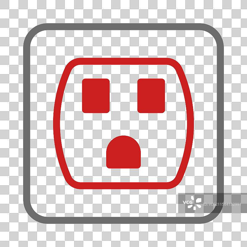 风格化的电源插座图形展示图片素材