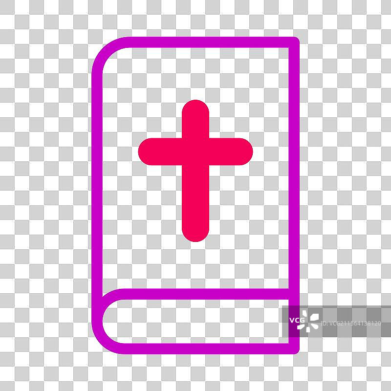 白色背景上的基督教经文图标图片素材