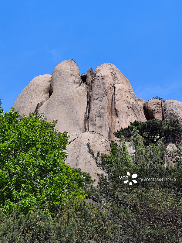 五莲山光明寺望海峰景区风景图片素材