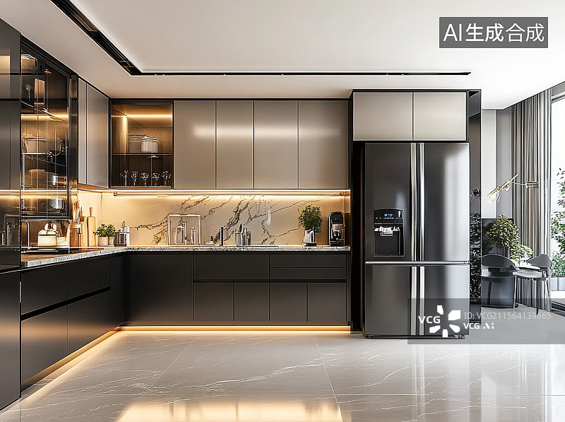 【AI数字艺术】厨房装饰效果图图片素材