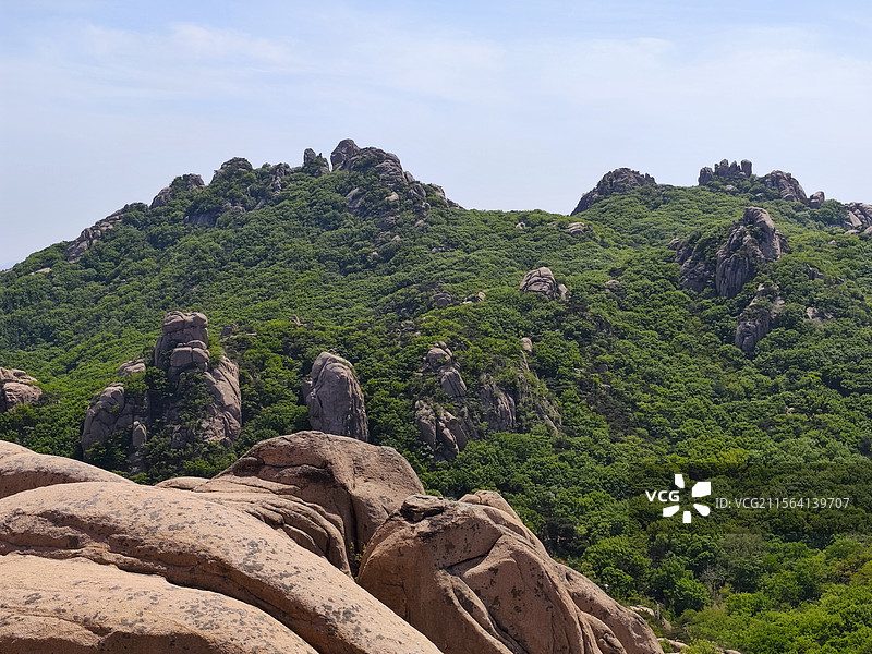 五莲山光明寺望海峰景区风景图片素材