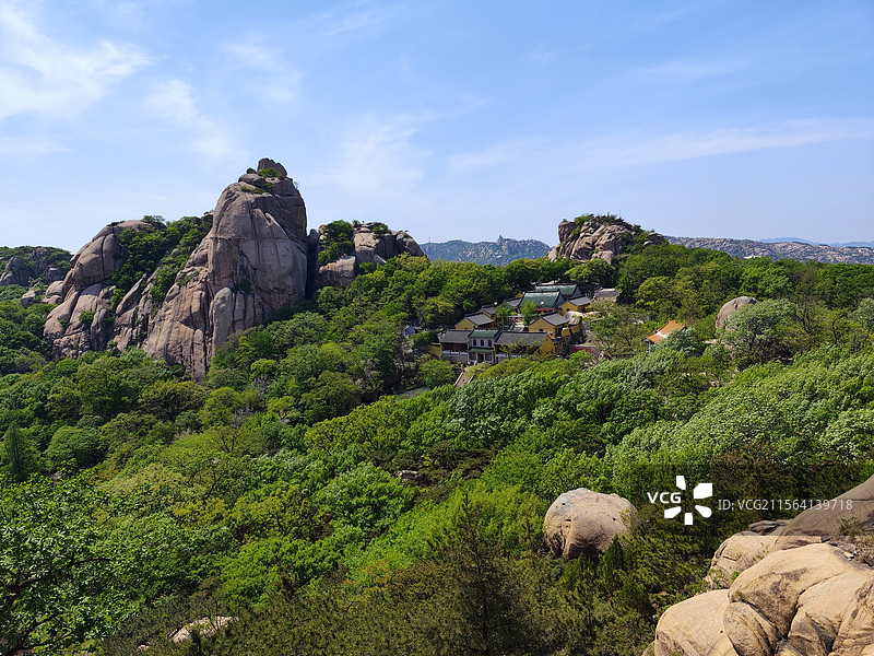 五莲山光明寺望海峰景区风景图片素材