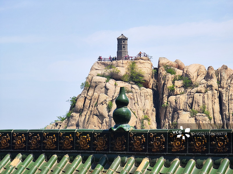 五莲山光明寺望海峰景区风景图片素材