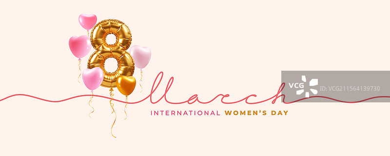 国际妇女节快乐，3月8日问候图片素材