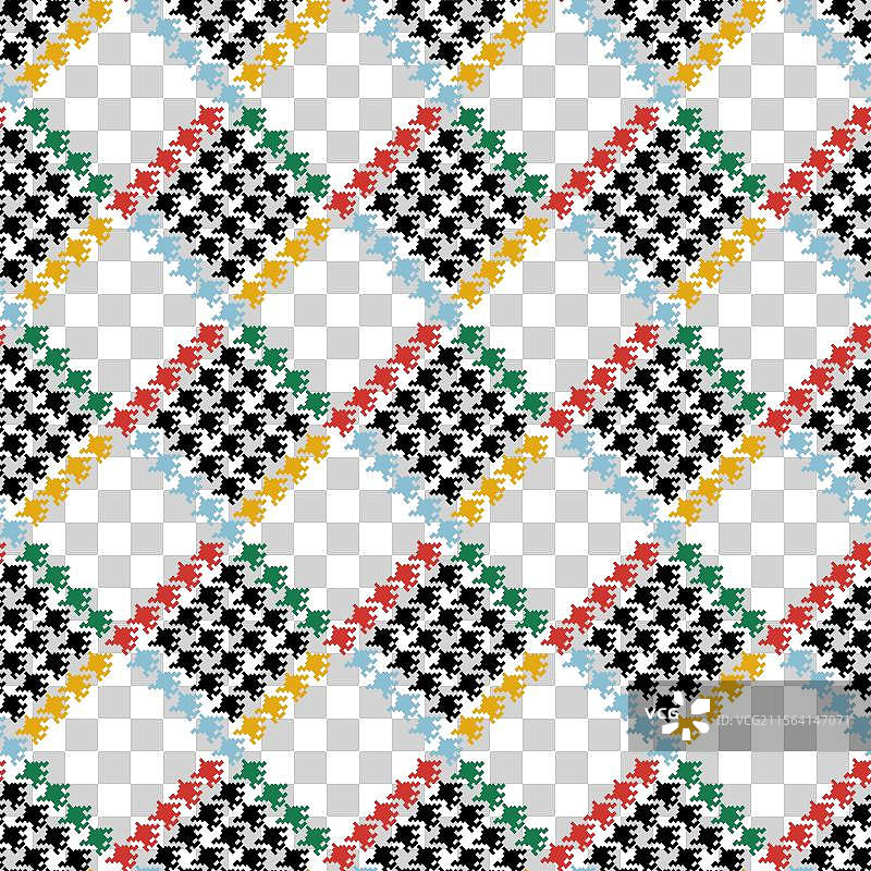 千鸟格无缝重复图案图片素材