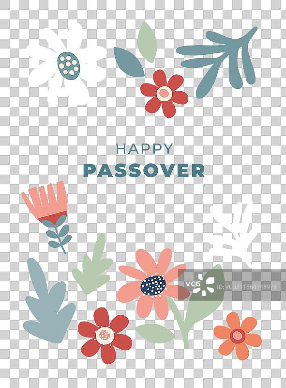 快乐的逾越节背景横幅和海报图片素材