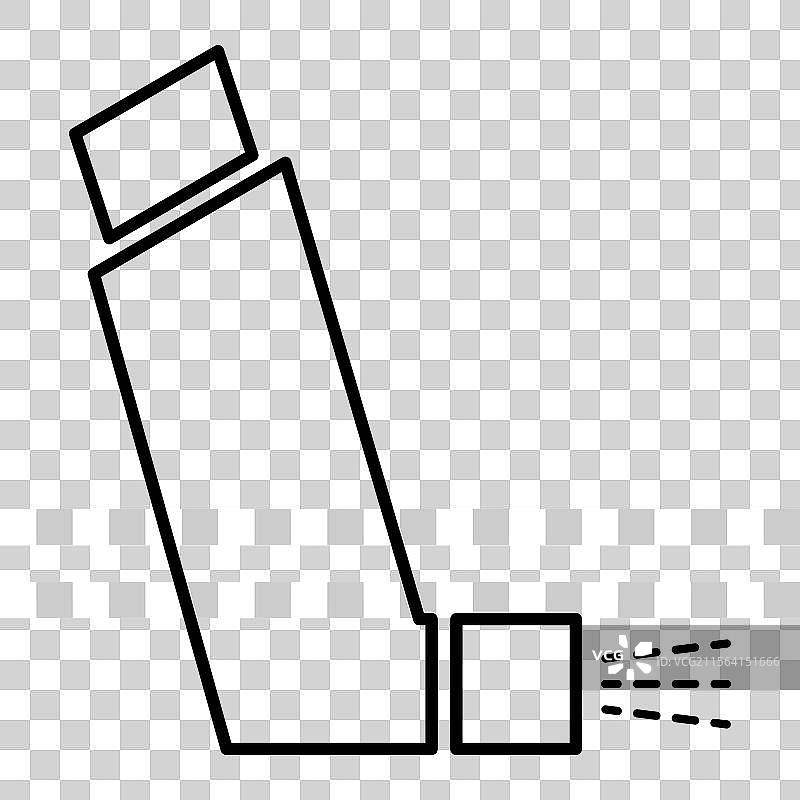 哮喘吸入器设计图标 医药 健康护理图片素材