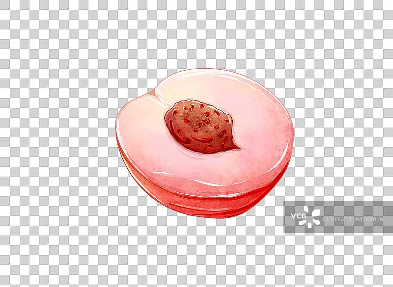 半个水蜜桃图片素材