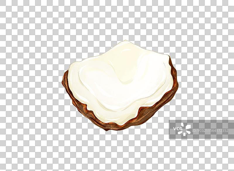 一块椰子图片素材