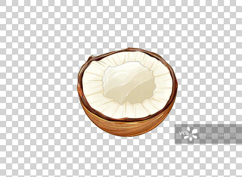 半个椰子图片素材