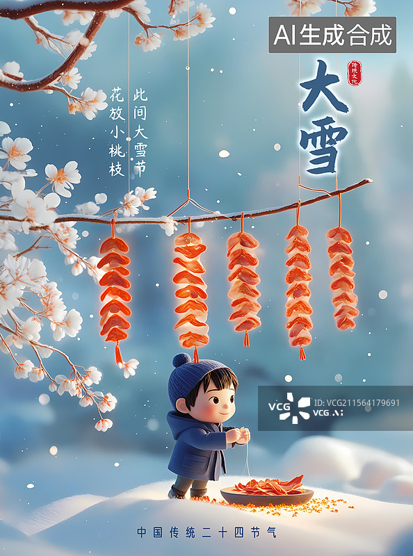 【AI数字艺术】24节气-大雪图片素材