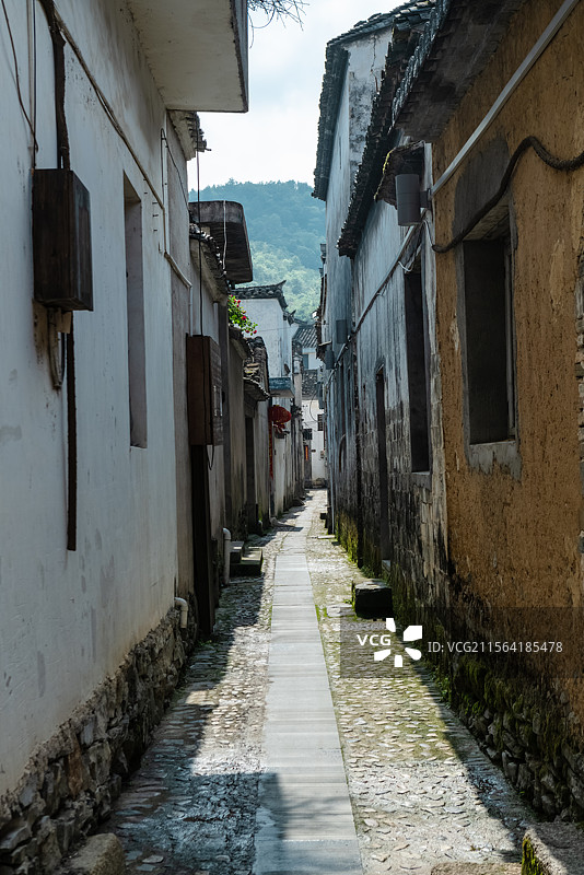 皖南乡村小巷图片素材