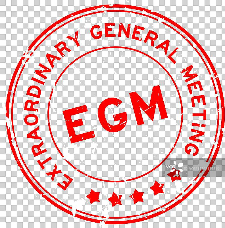 红色的磨损风格特别股东大会字样图片素材