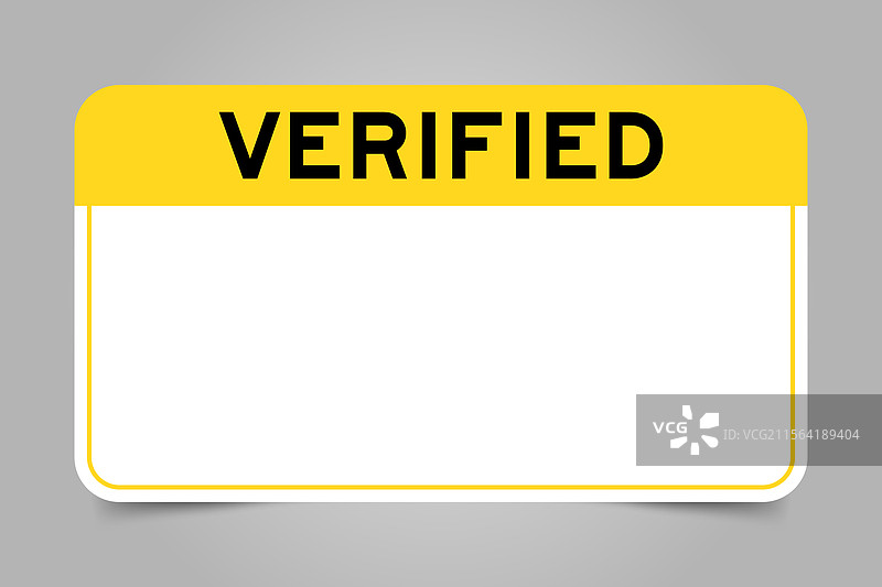 带有黄色标题的标签横幅图片素材