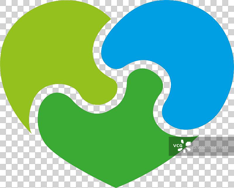 世界自闭症意识日五彩缤纷的爱心图片素材