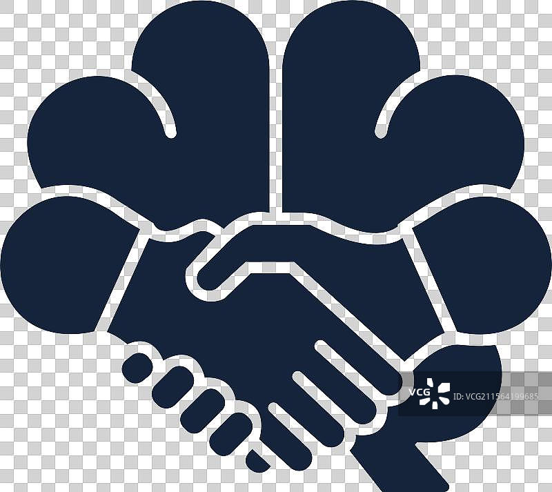 臂力对抗握手图标 握手符号标志图片素材