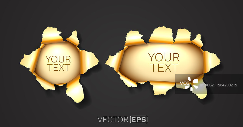 黑色背景上的爆炸纸孔图片素材