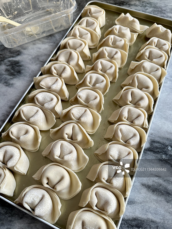 家常自制刀鱼馄饨图片素材