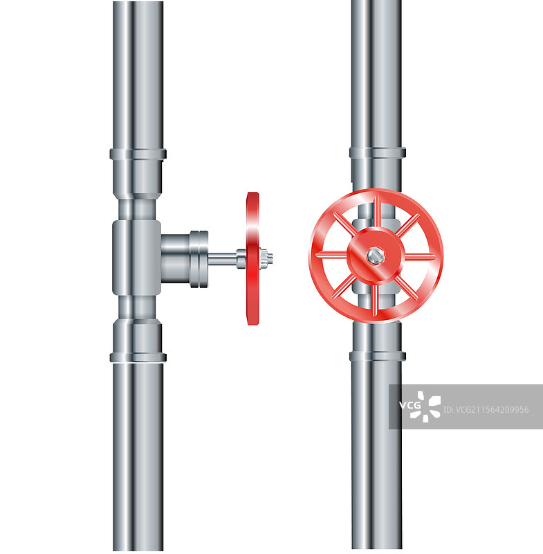 金属管道和管道配件工业图片素材