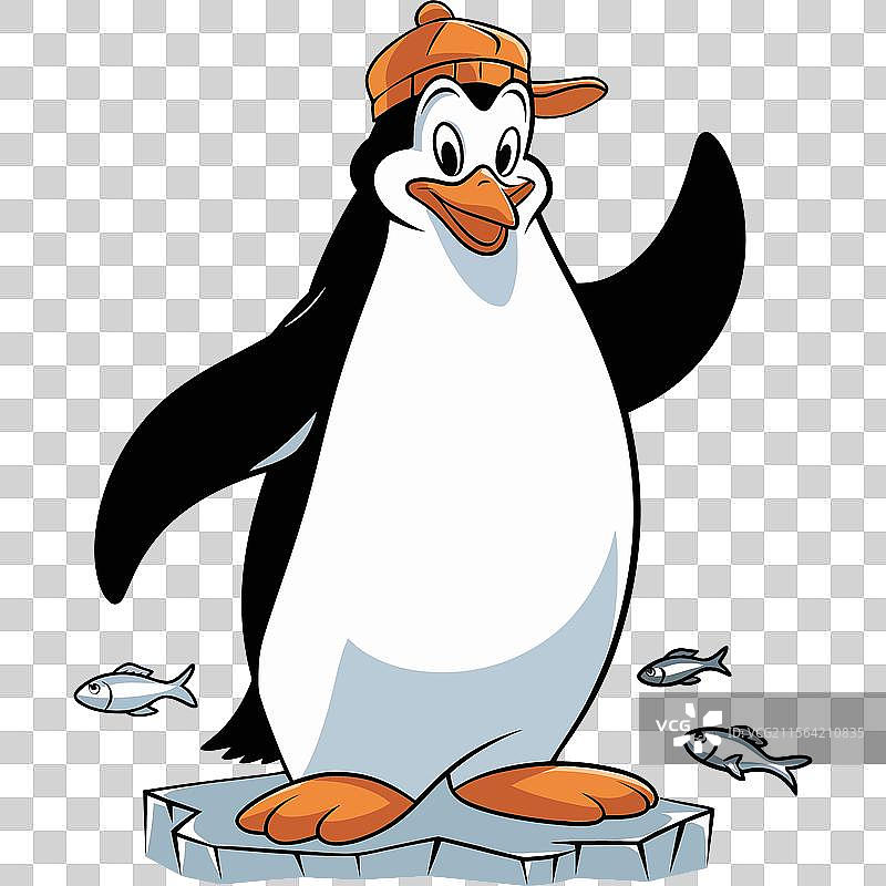 优雅的国王企鹅艺术图片素材