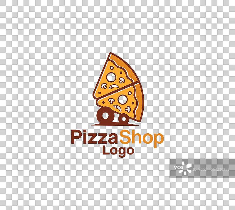 比萨店标志设计图片素材