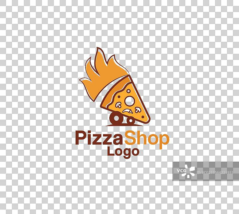比萨店标志设计图片素材