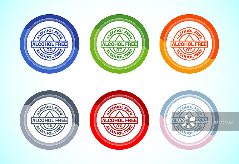 无酒精图标设计，禁止饮酒标志符号图片素材