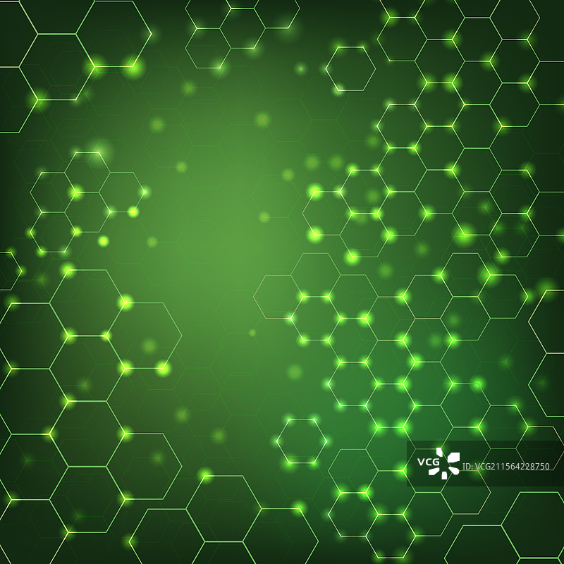 六边形图案绿色背景医疗保健图片素材